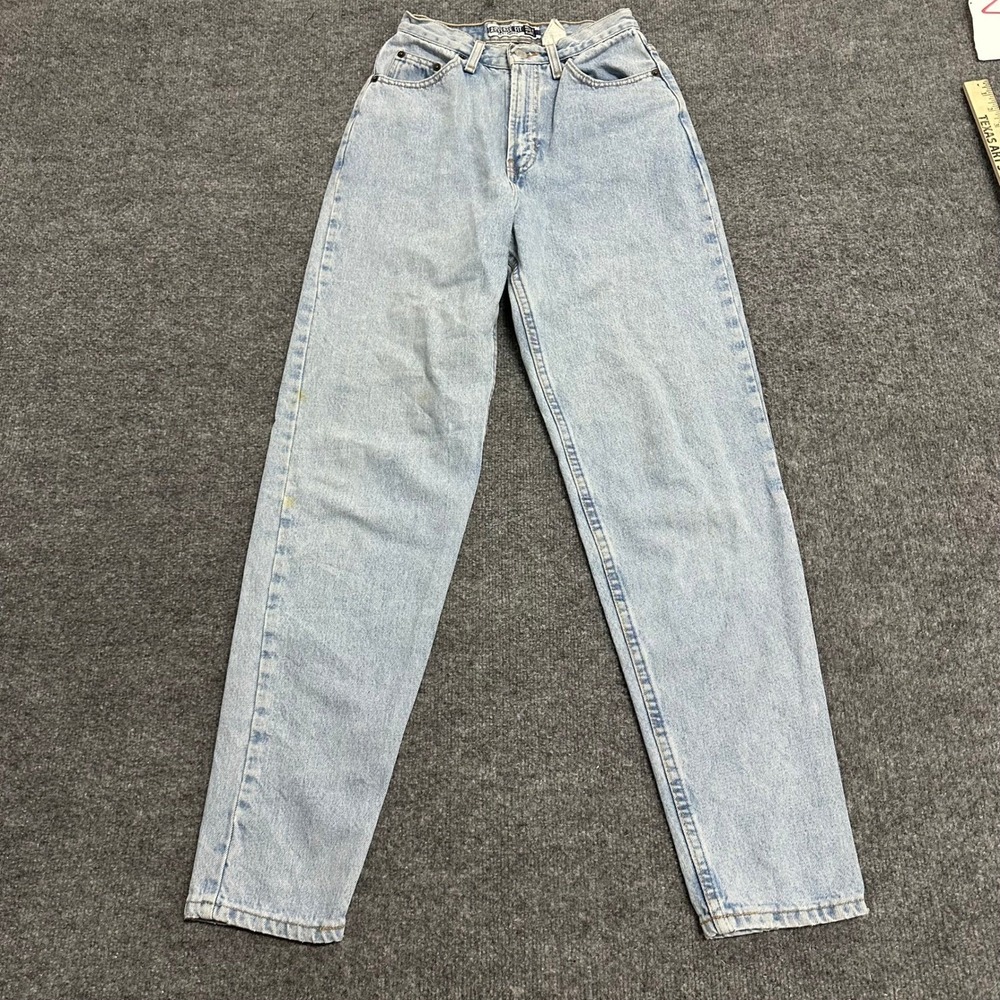 Gap Jeans Womens Size 23 Light Wash Reverse Fit High Waisted Tapered Leg Vintage